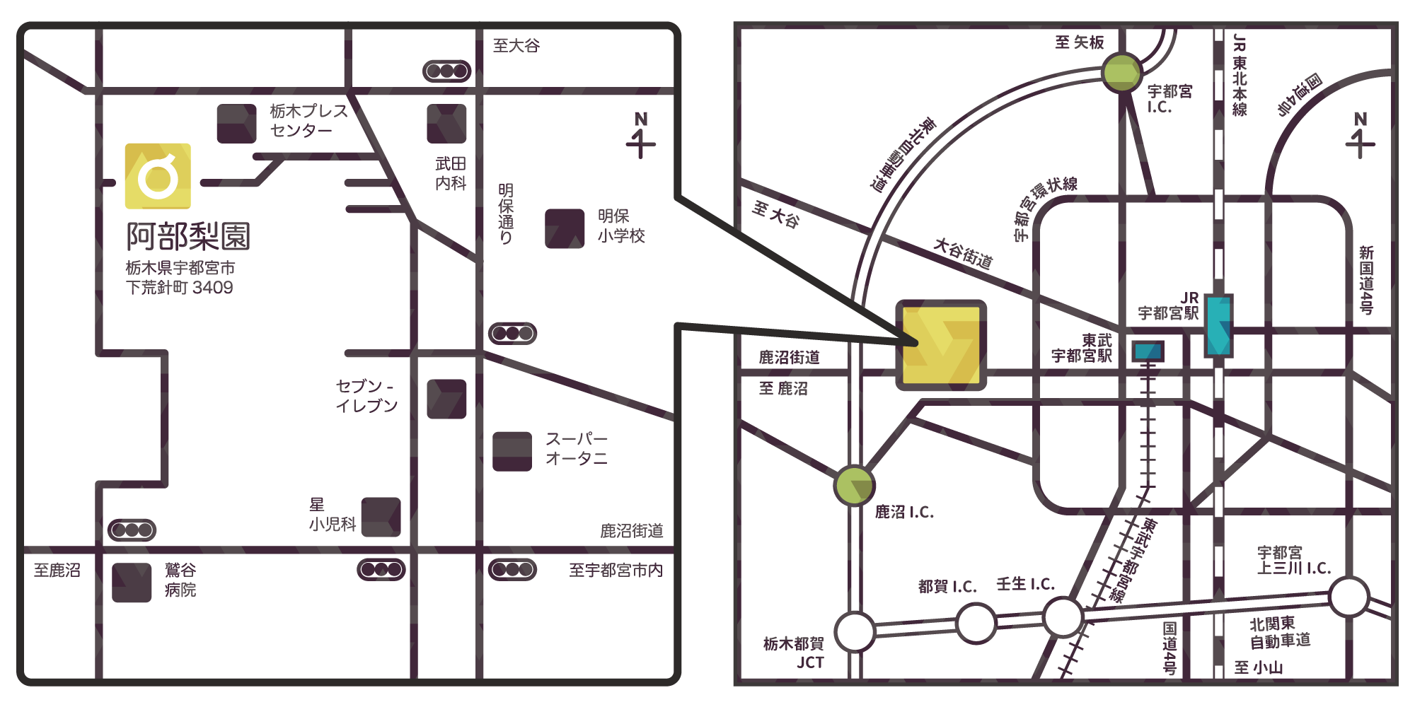 阿部梨園の知恵袋 087 地図イラスト